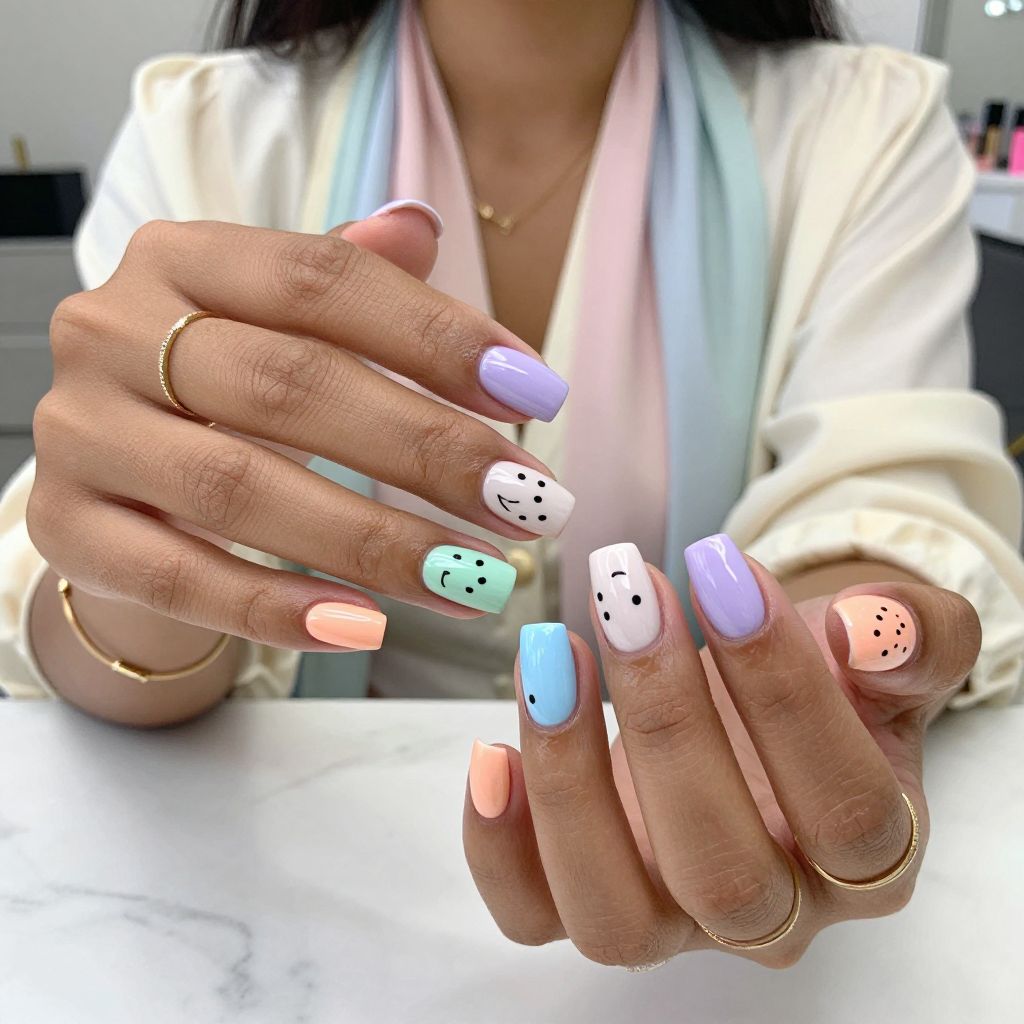 Glossy Pastel Faces