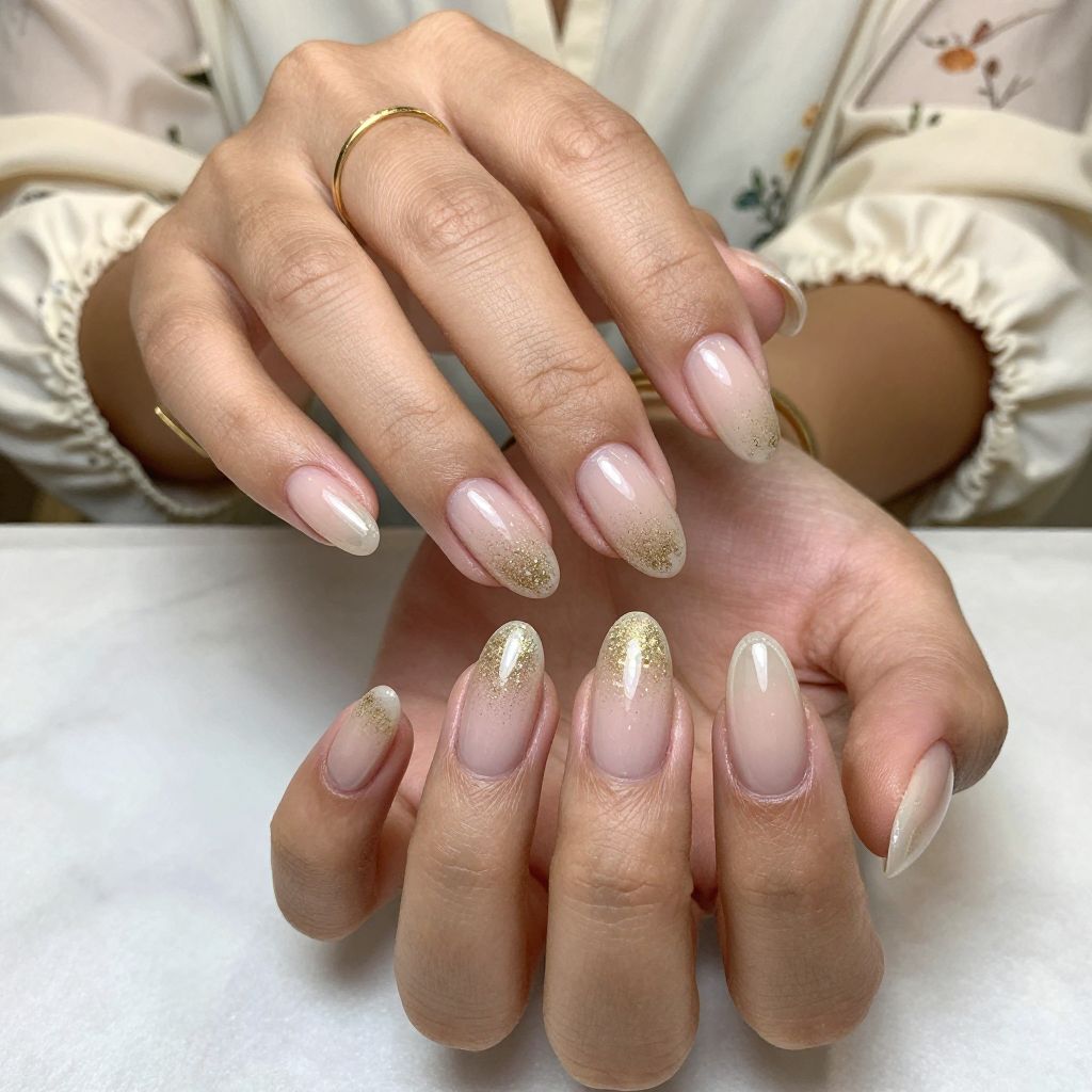 Golden Glitter Fade