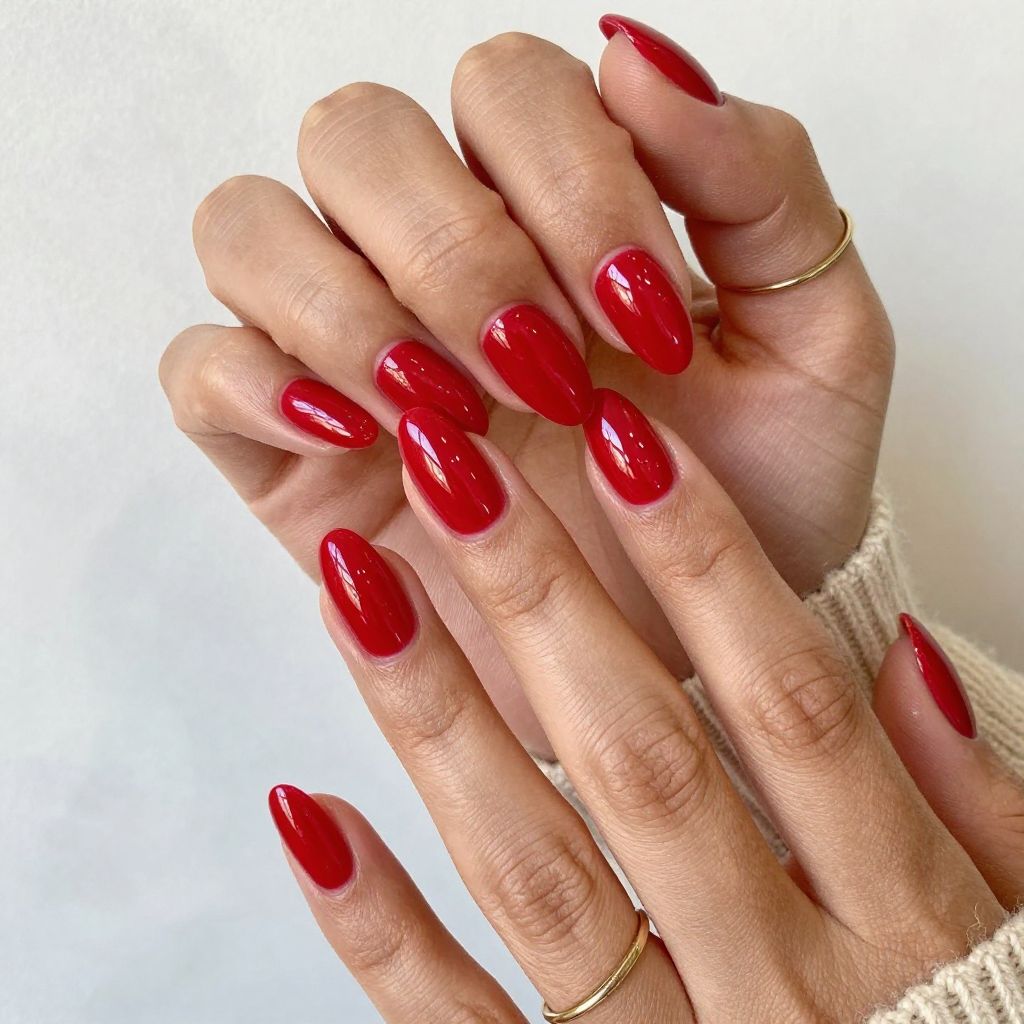 Classic Red with Negative Space