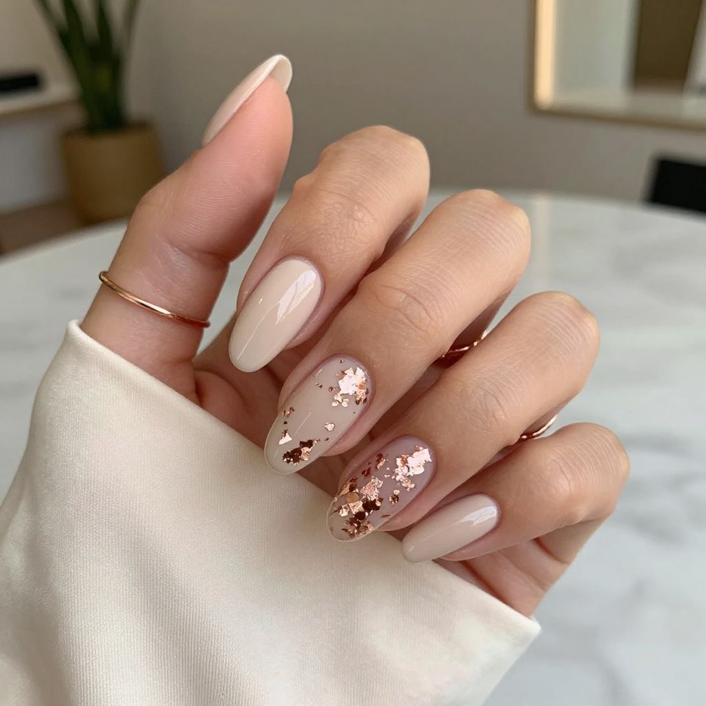 Rose Gold Foil Highlights
