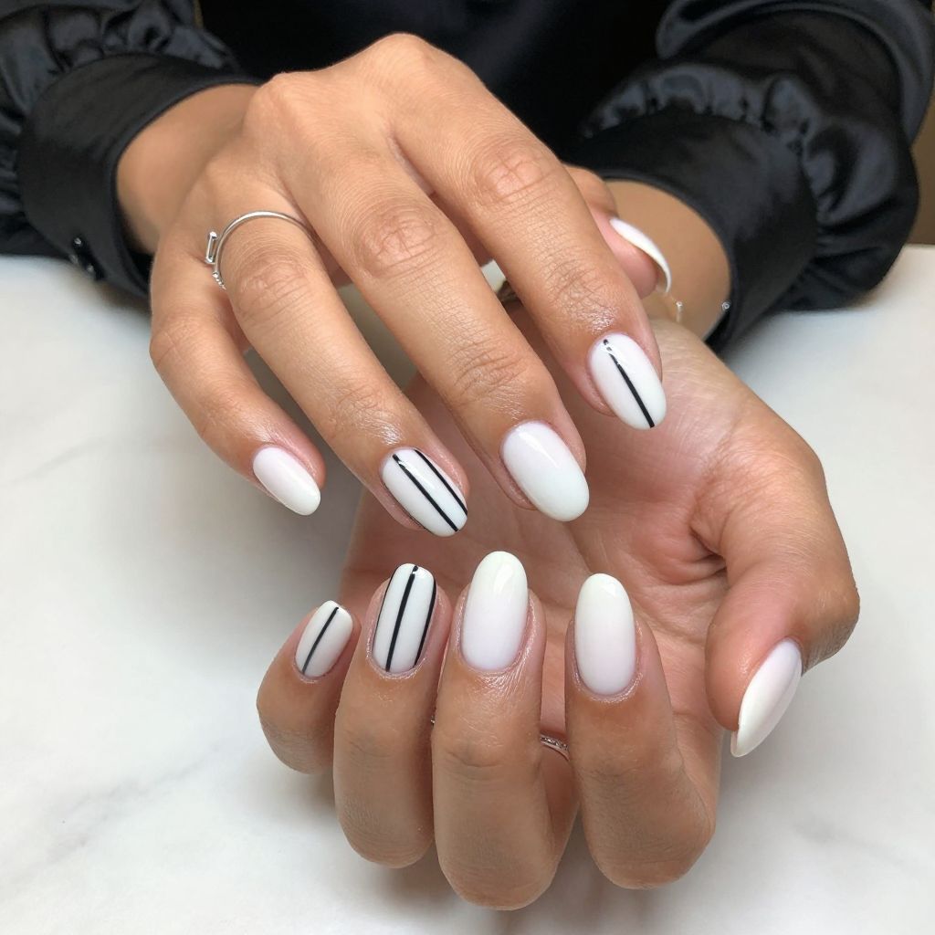 Bold Black and White Stripes
