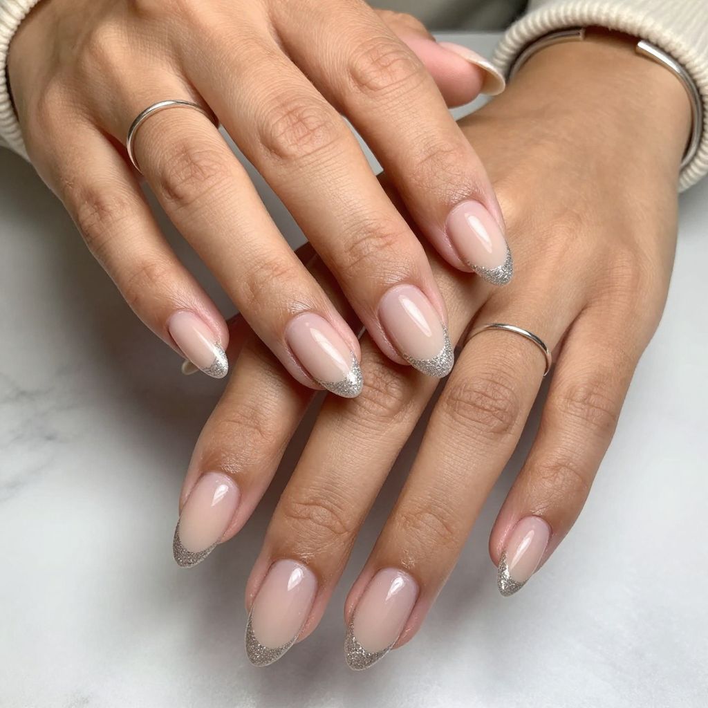 Sparkling Silver Tips