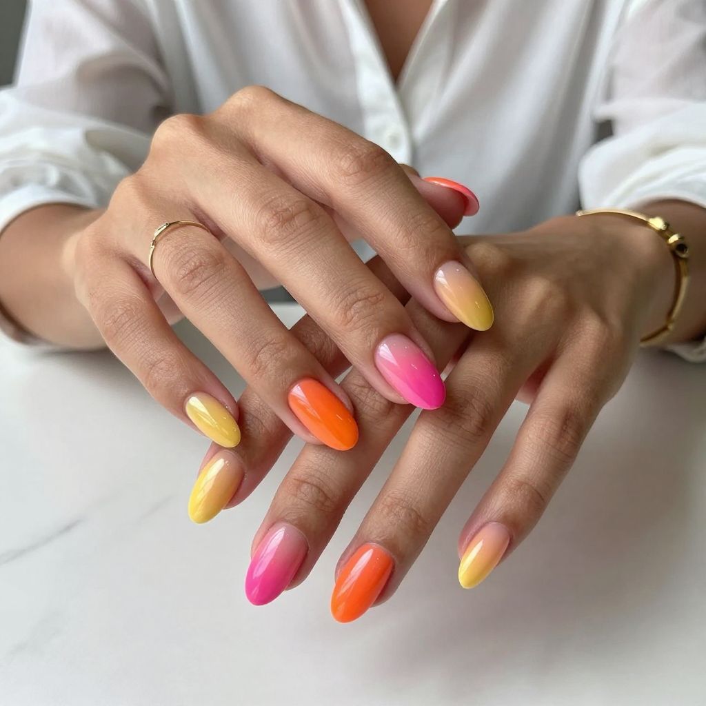 Tropical Sunset Fade