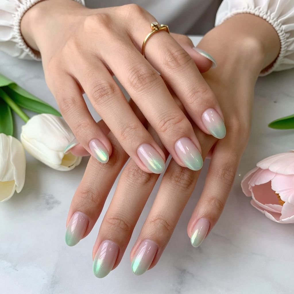 Iridescent Chrome Rainbow Tips