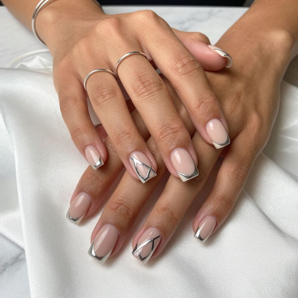 Nude Chrome Geometry