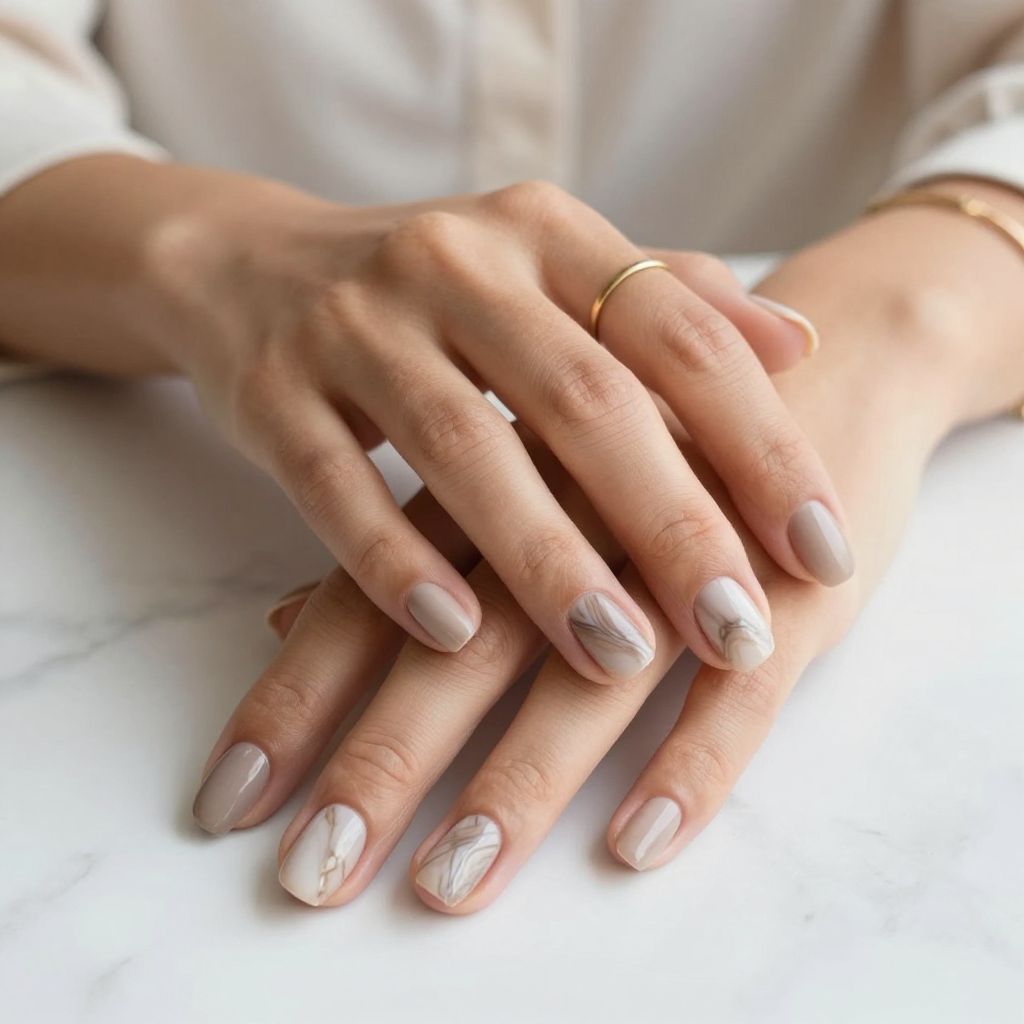 Earthy Marble Swirls