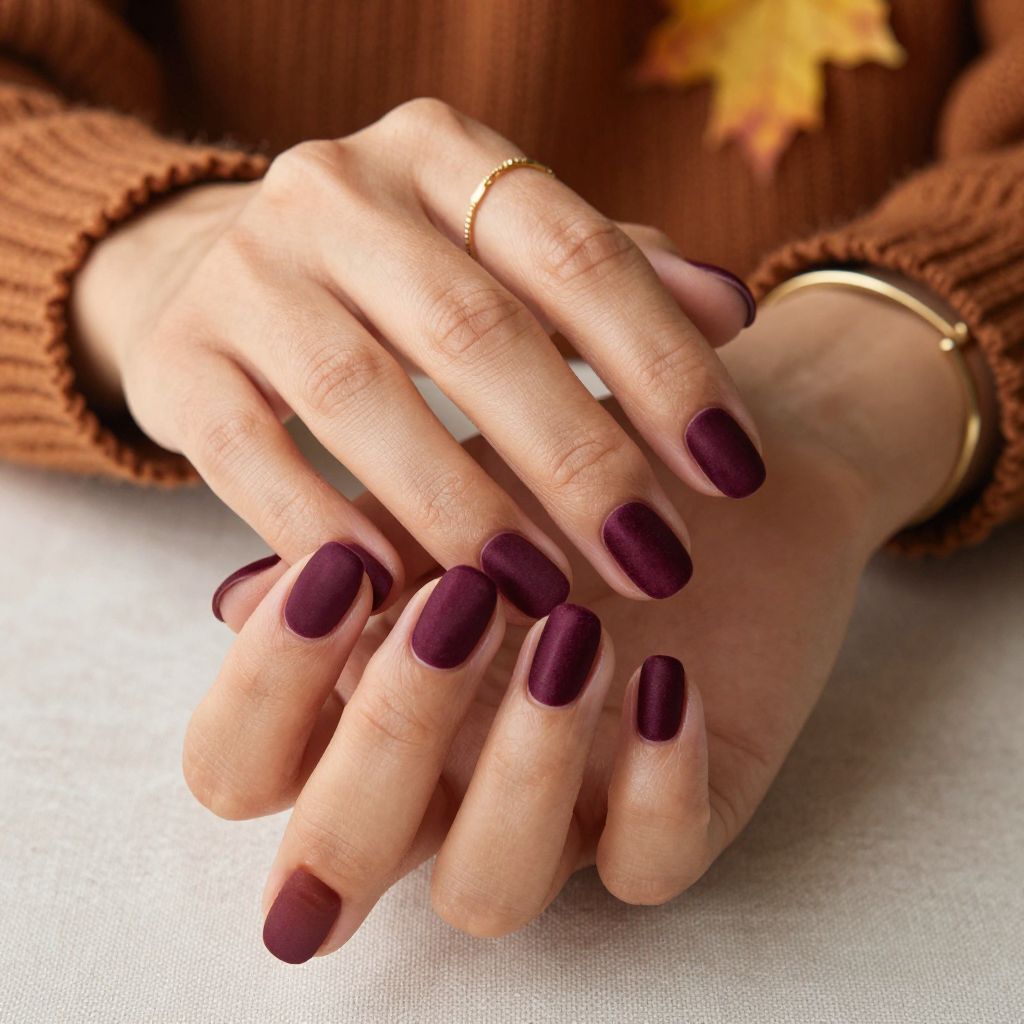 Textured Velvet Plum