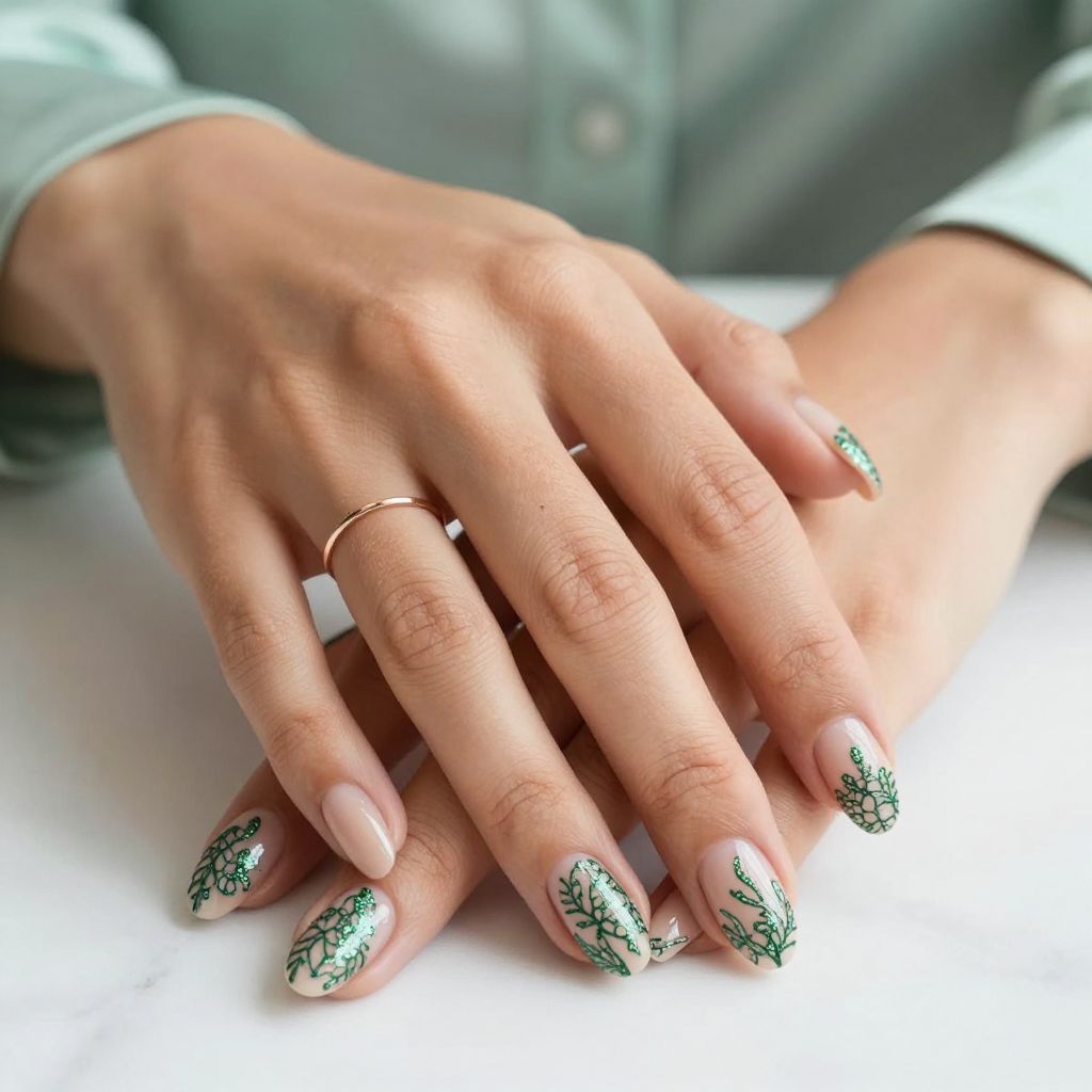 Glittery Irish Lace Overlay