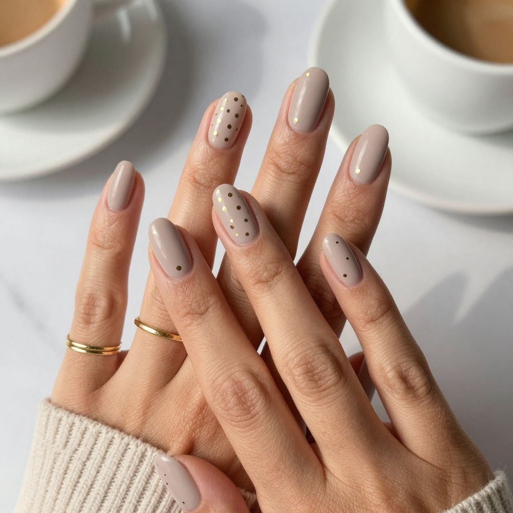 Delicate Gold Dot Accents