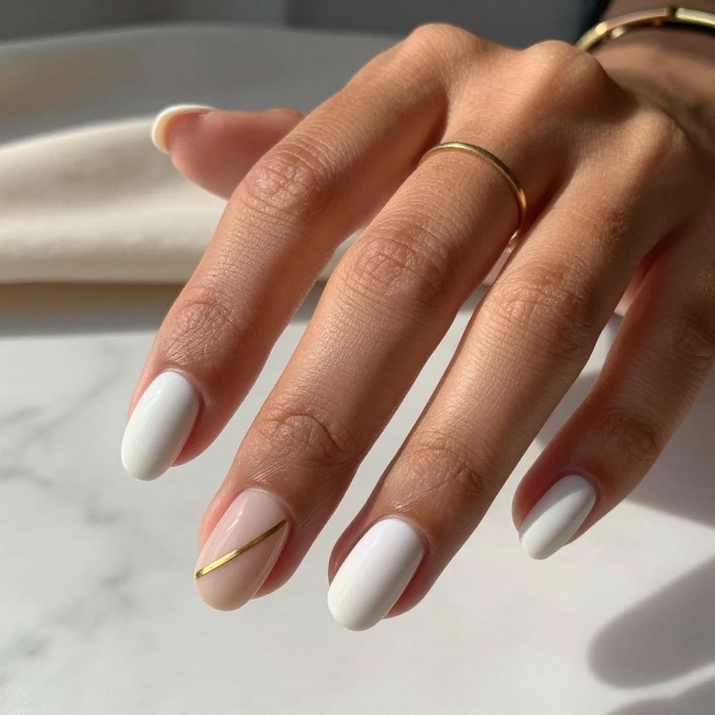Minimalist Gold Stripe Accent
