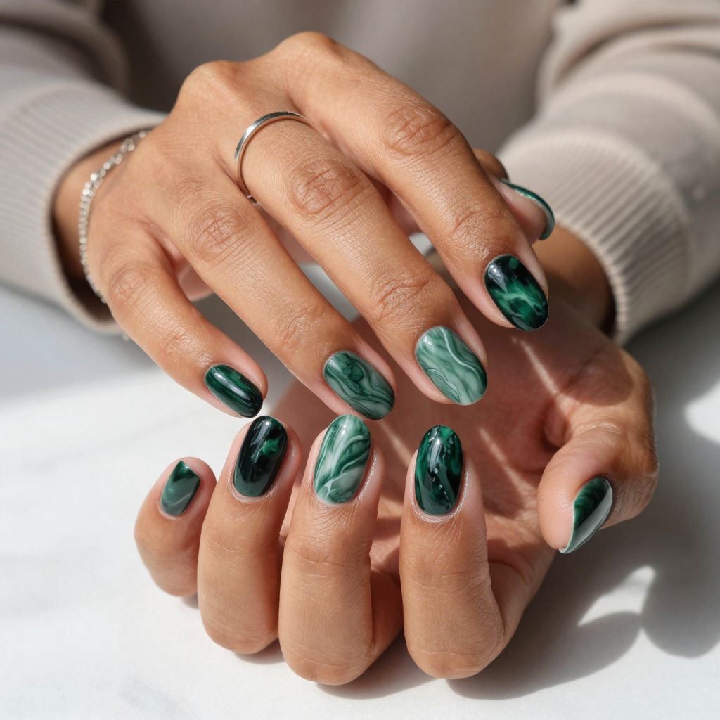 Forest Green Marble Mystery