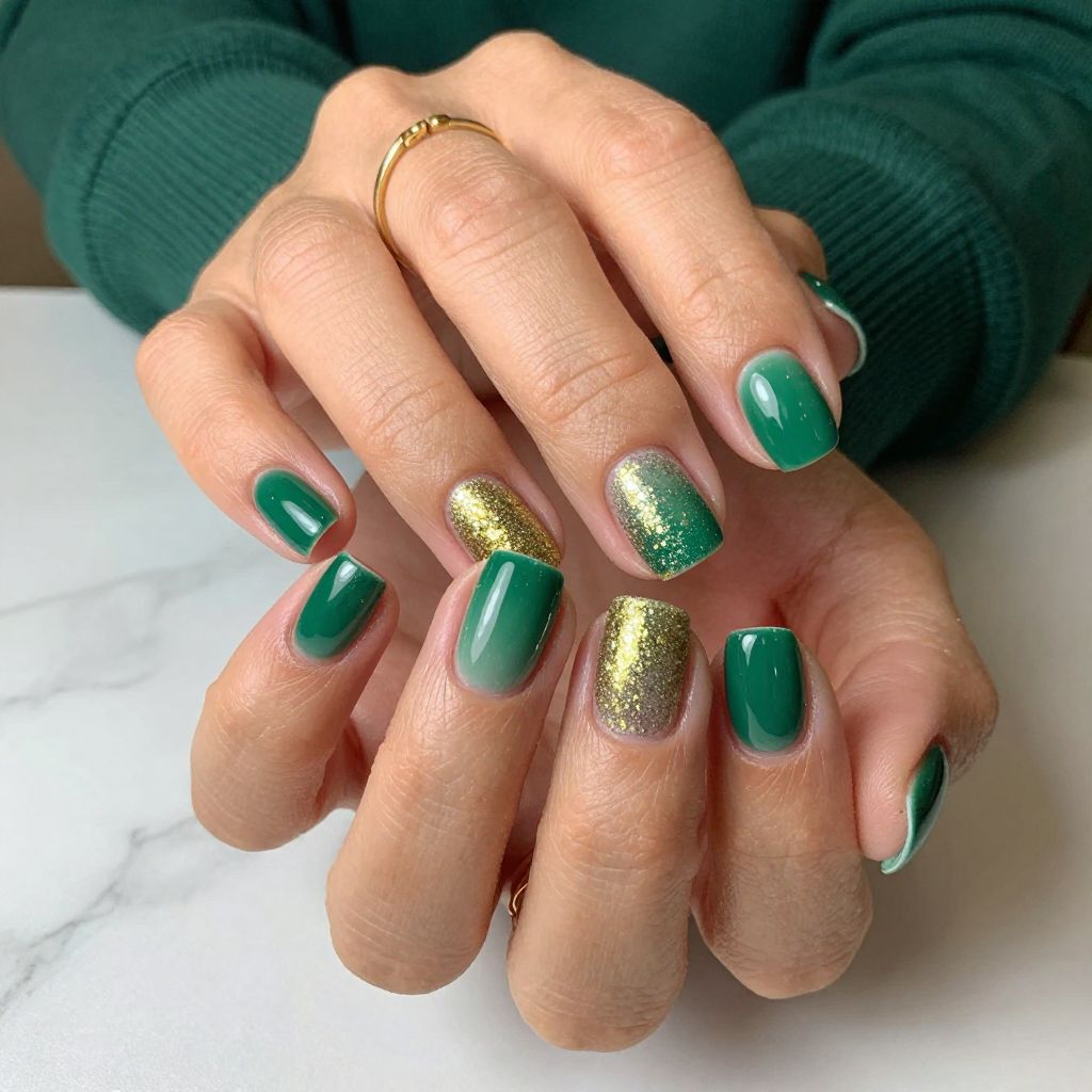 Forest Glitter Gradient