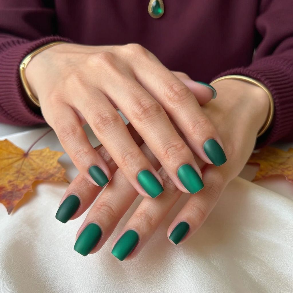 Satin Finish Hunter Green Elegance