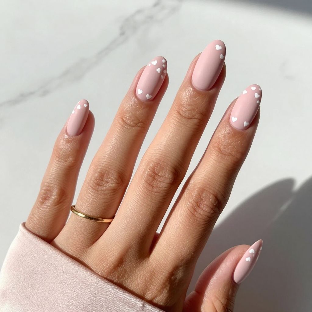 Romantic Blush Hearts