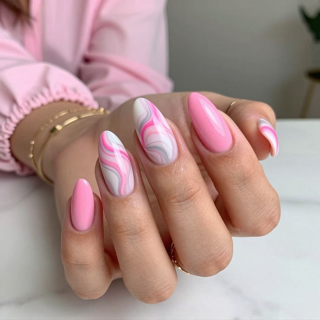 Hot Pink Marble Magic
