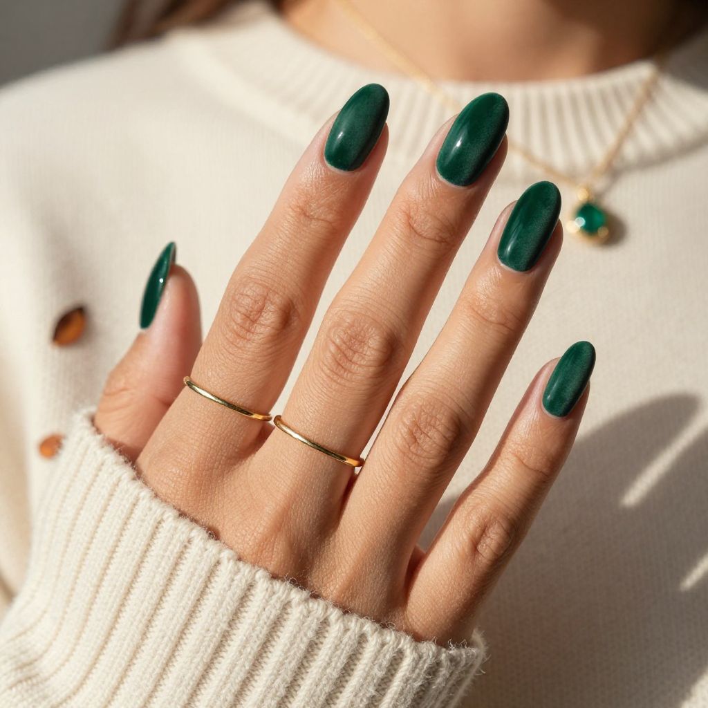 Velvet Matte Hunter Green Elegance