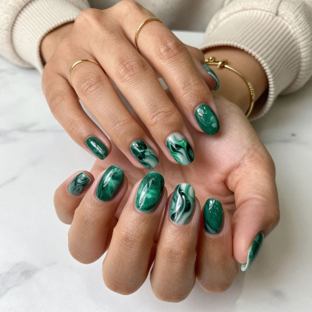 Hunter Green Marble Masterpiece