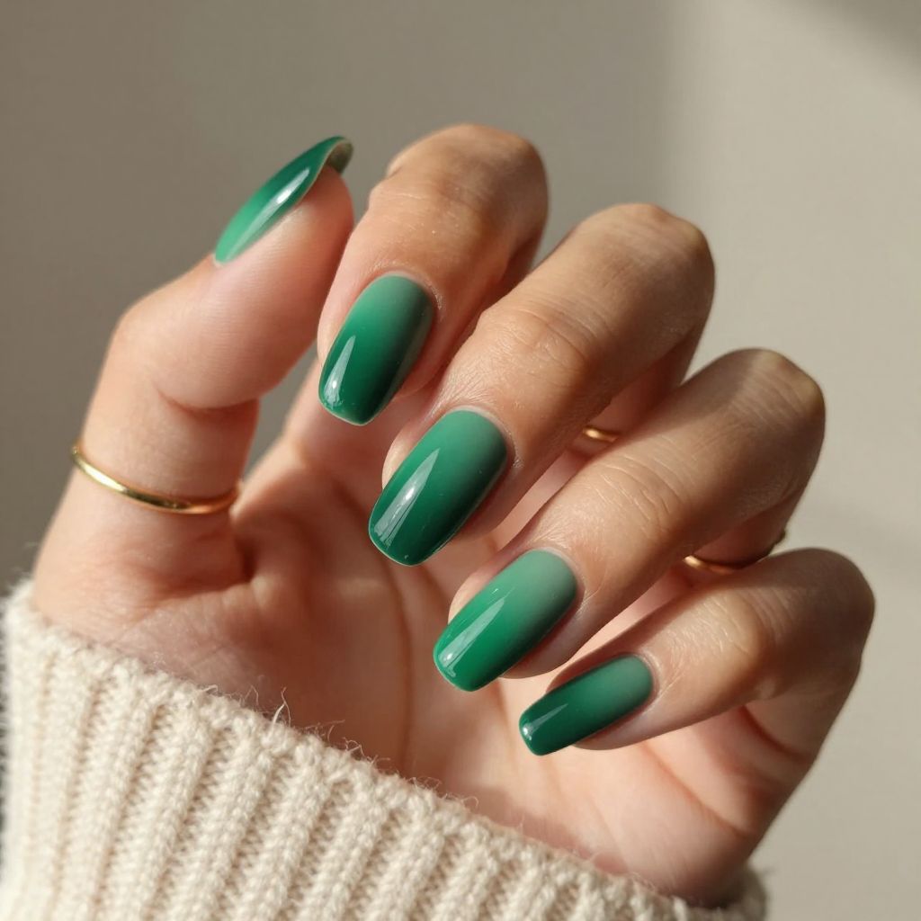 Gradient Hunter Green to Emerald Glow