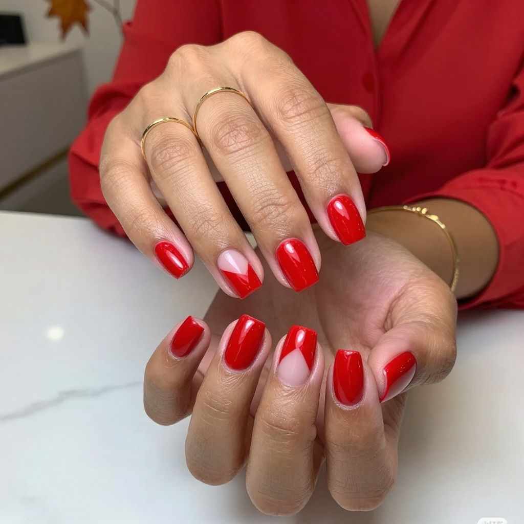 Classic Red with Edge Cutouts