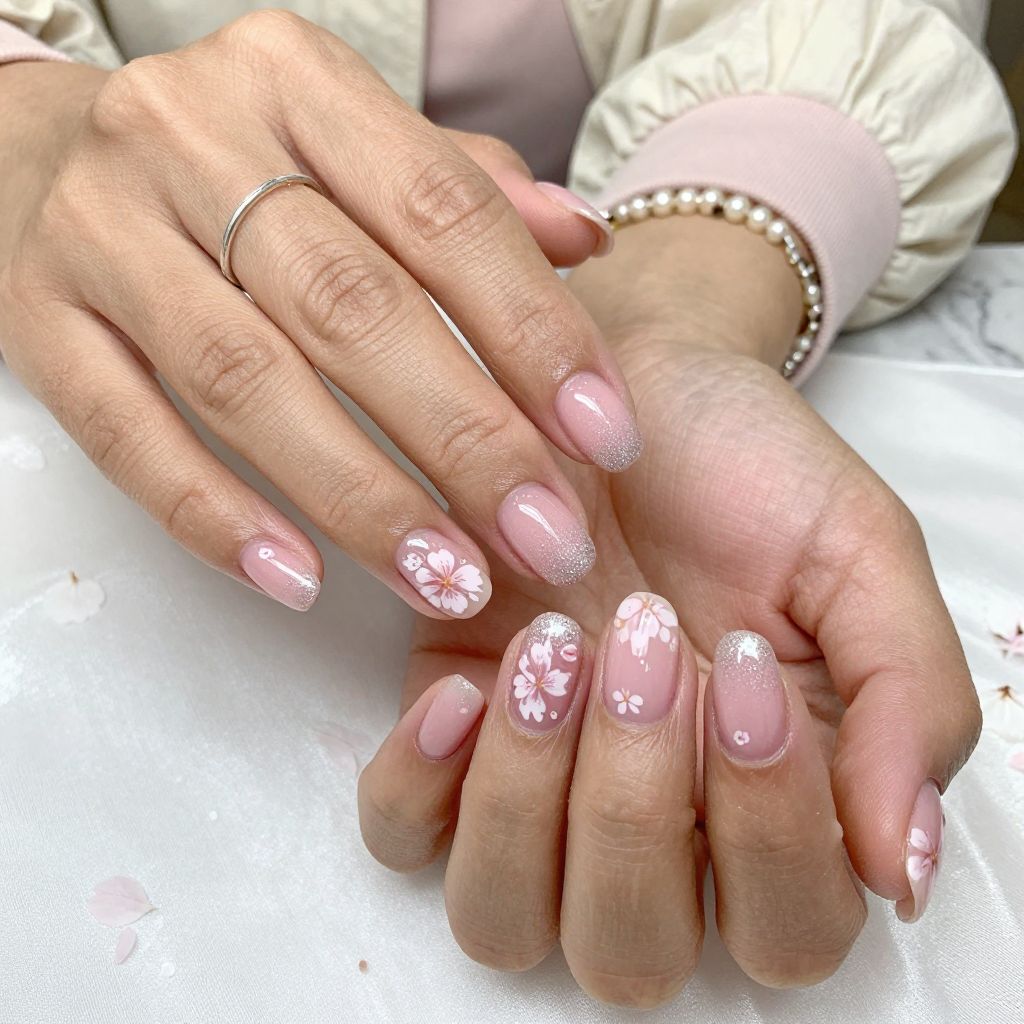 Subtle Sakura Glitter