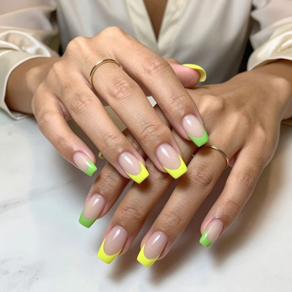 Neon Jelly French Twist