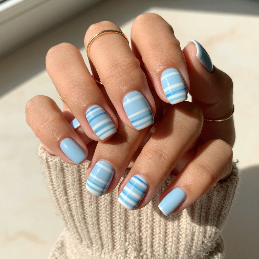 Pastel Sky Stripe Chic