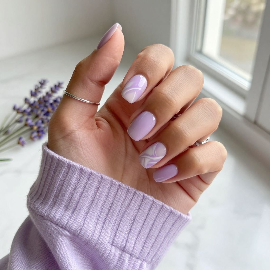 Lavender and White Whisper