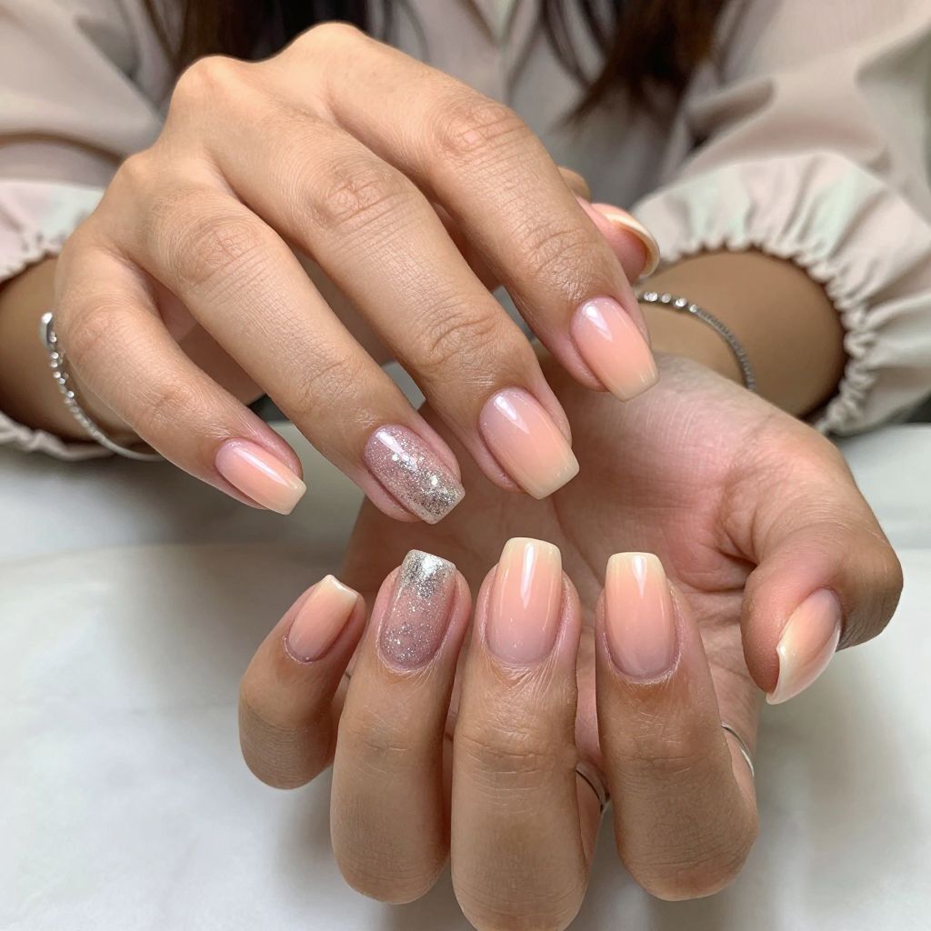 Peach Sparkle Gradient