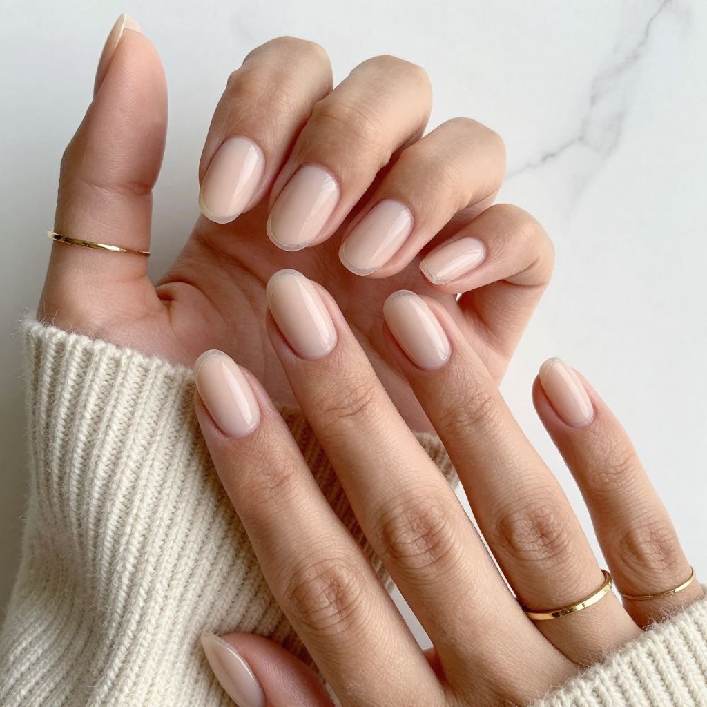 Minimalist Nude with Transparent Tips