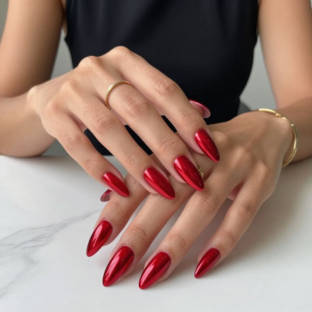 Chrome Red Metallic Finish