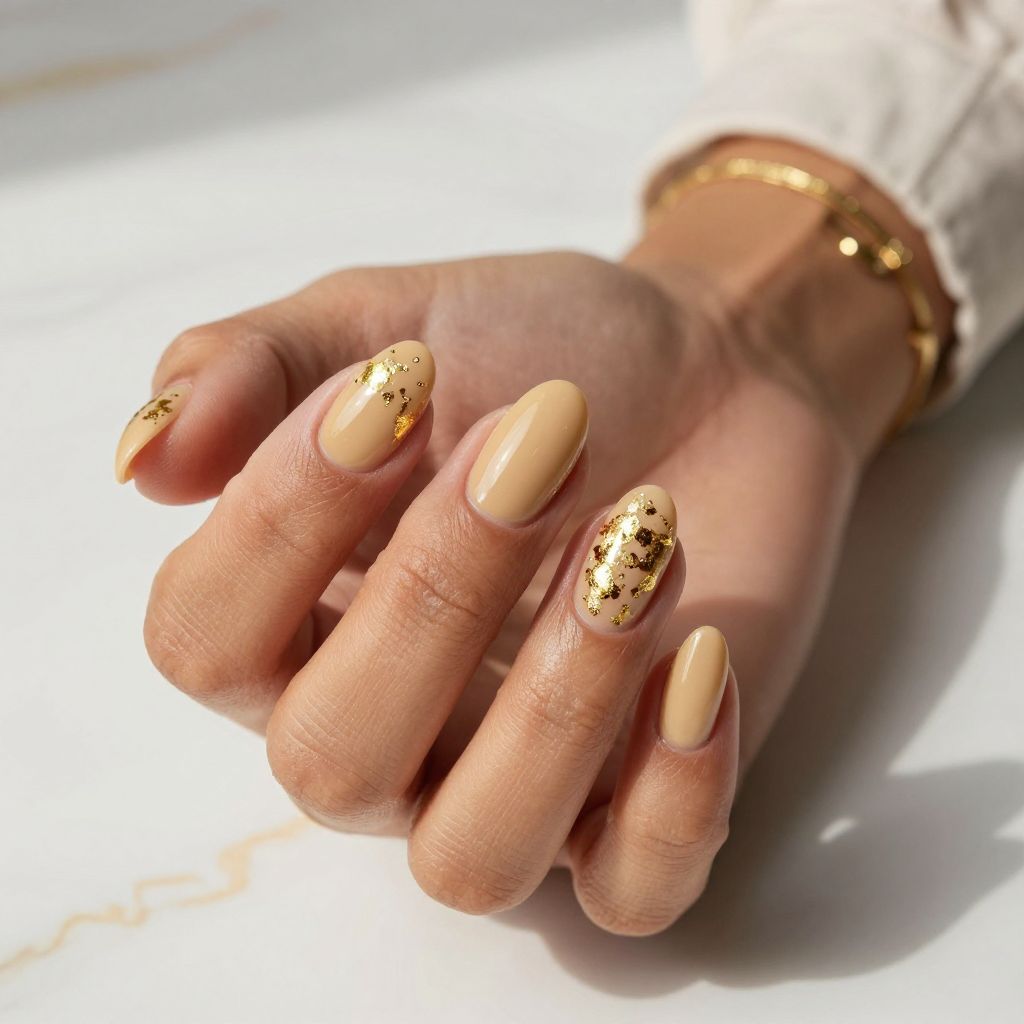 Sunlit Gold Foil Sparkle