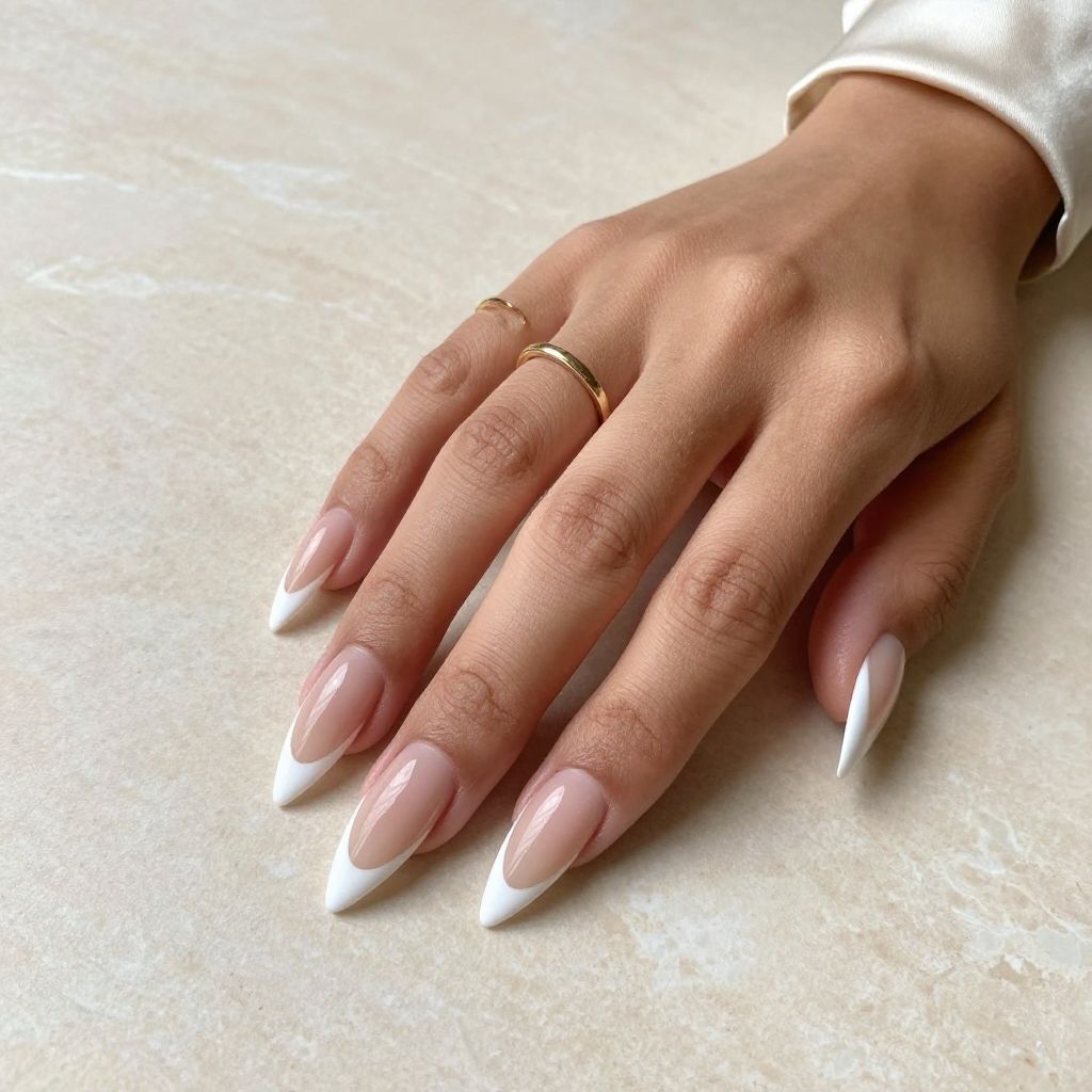 Graphic Triangular French Tips