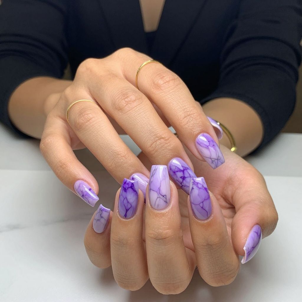 Purple Marble Luxe