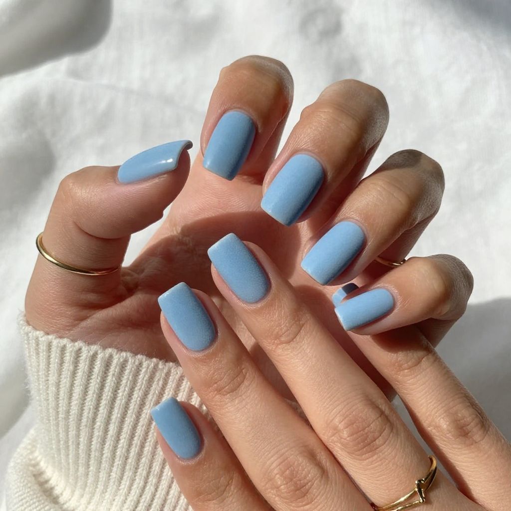 Baby Blue Velvet Matte