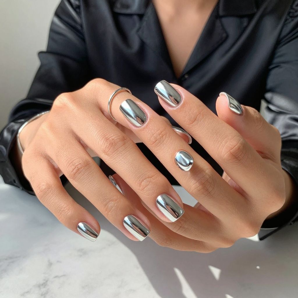 Metallic Chrome Silver