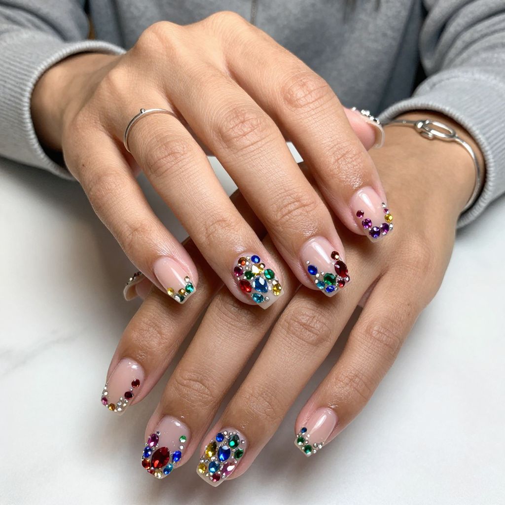 Multicolor Rhinestone Mosaic