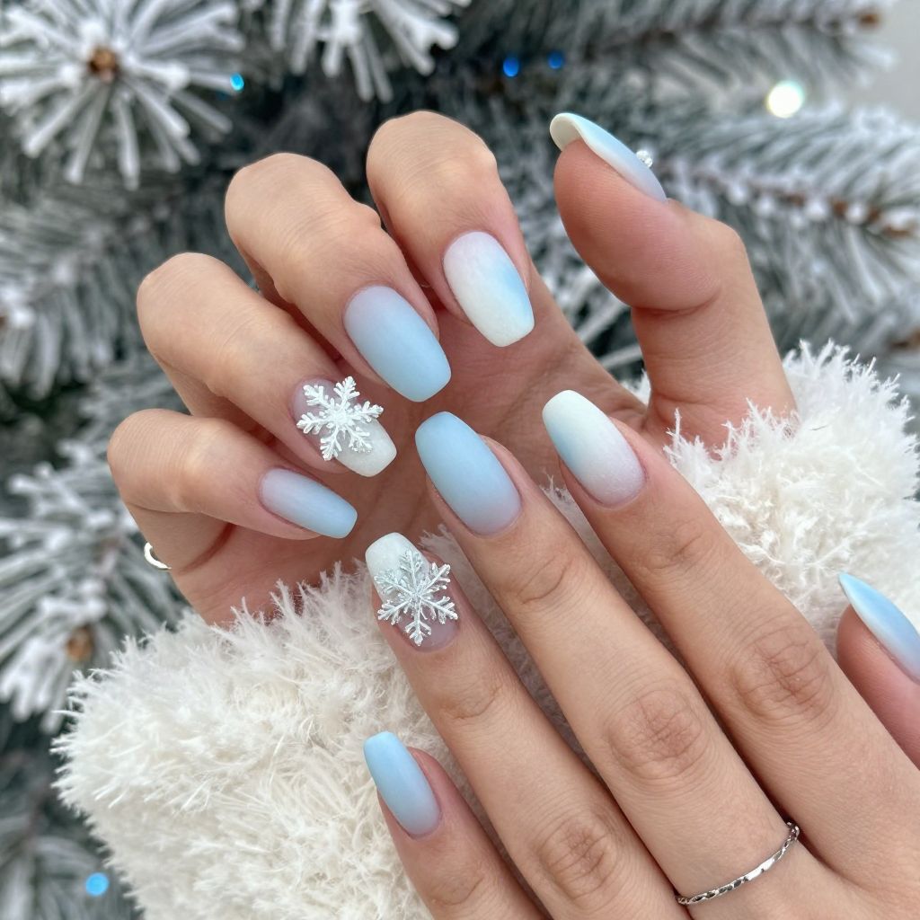 Frosted Snowflakes and Clear Charms