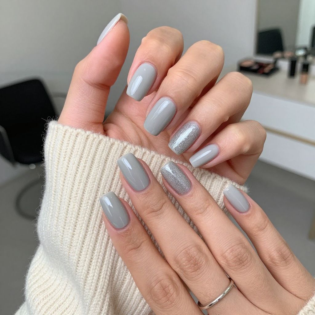 Soft Mushroom Gray with Glossy Finish