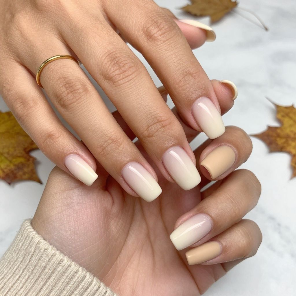 Beige Ombre with Matte Finish