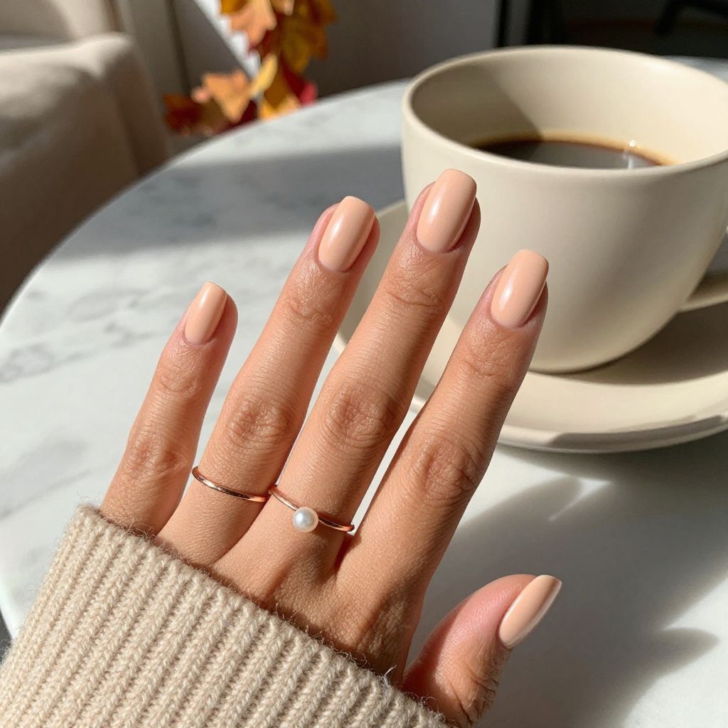 Pale Peach Satin Sheen