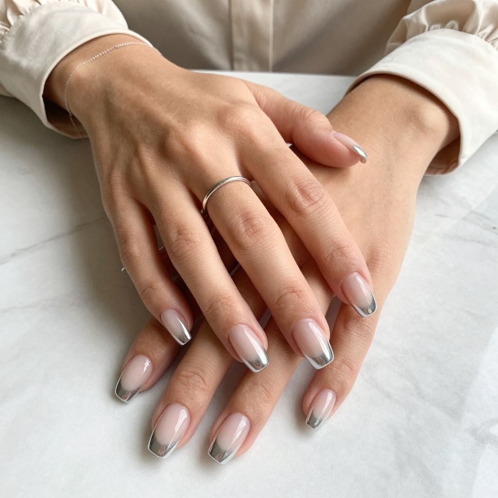 Classic French Ombre Chrome