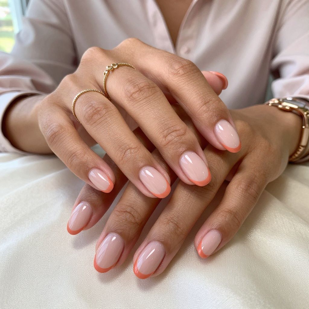 Coral Pink French Twist