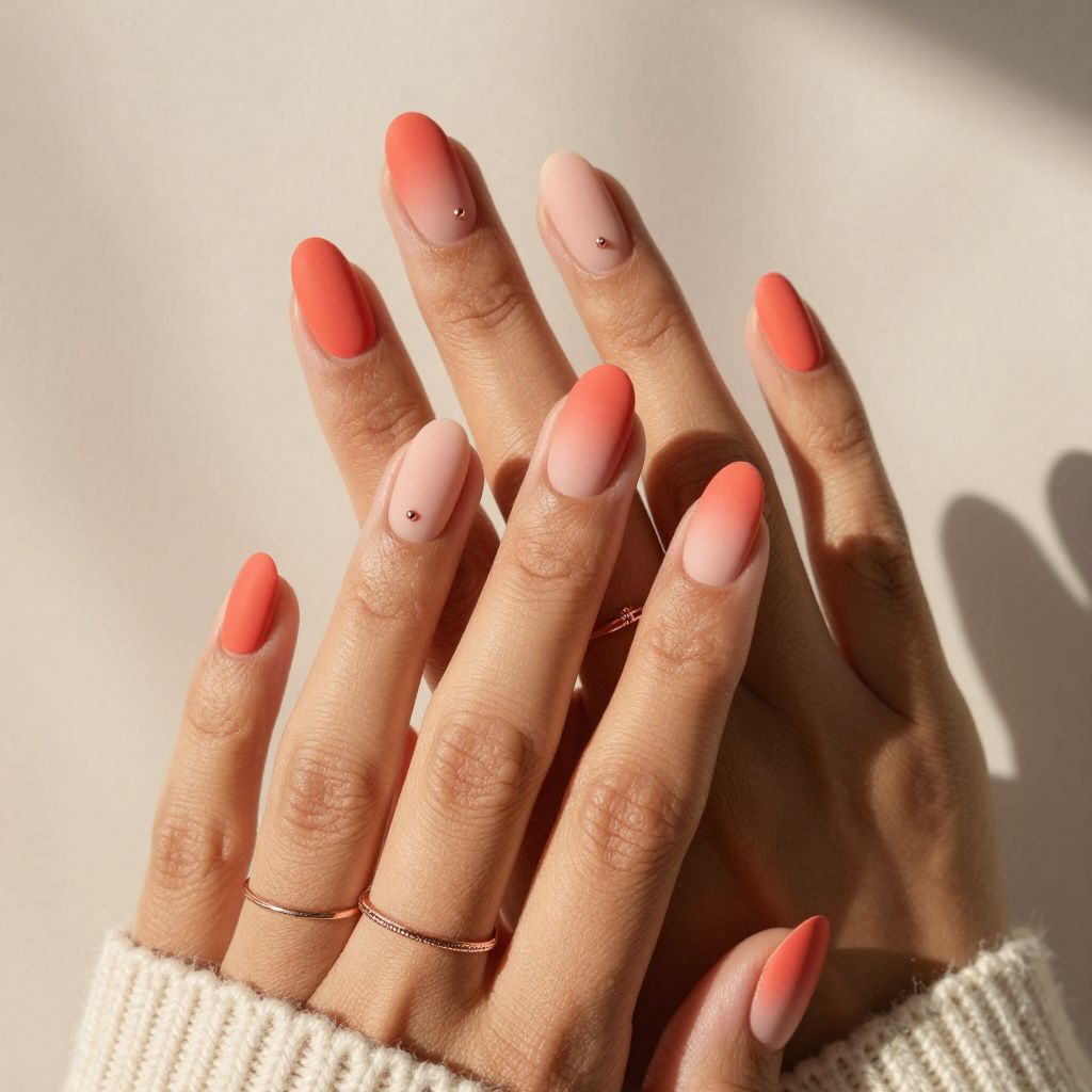 Coral Ombre Matte Chic