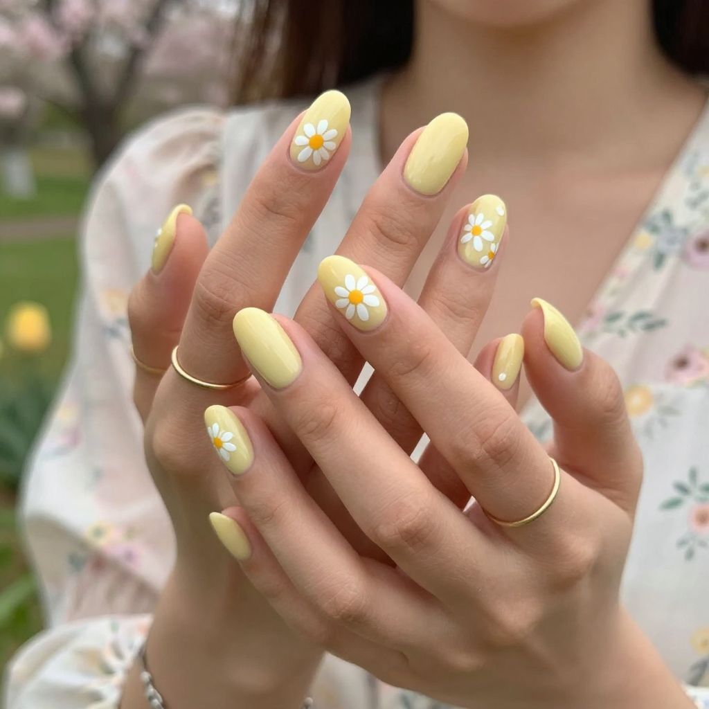 Pastel Yellow Daisies