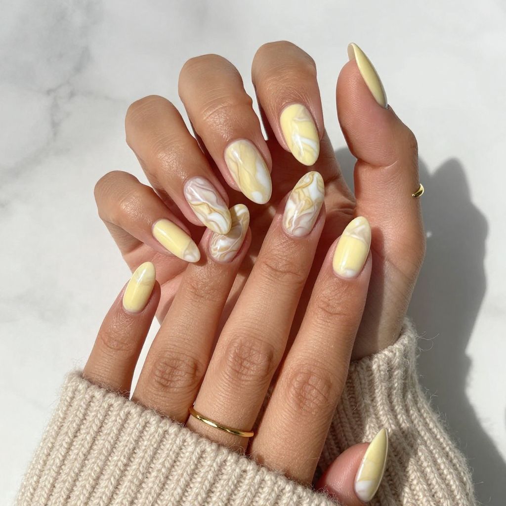 Subtle Yellow Marble