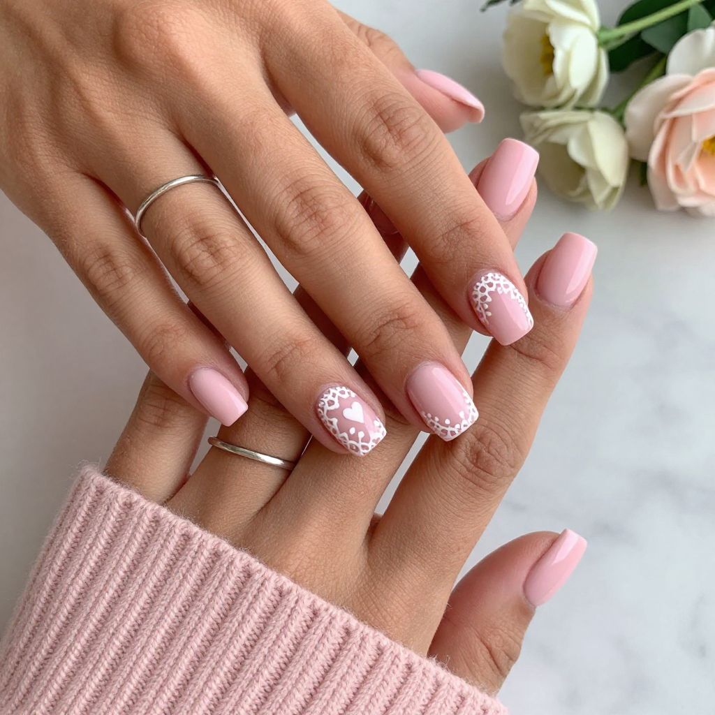 Pink Hearts & Lace