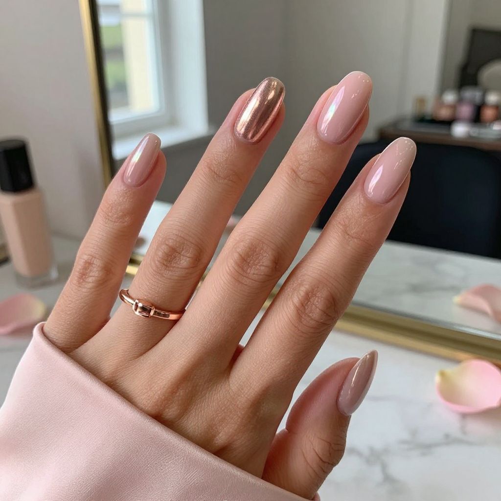 Soft Pink Chrome Shine