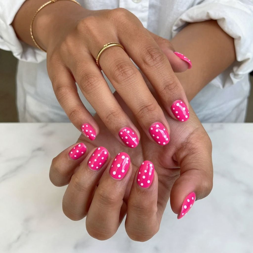Pop Fuchsia Dots