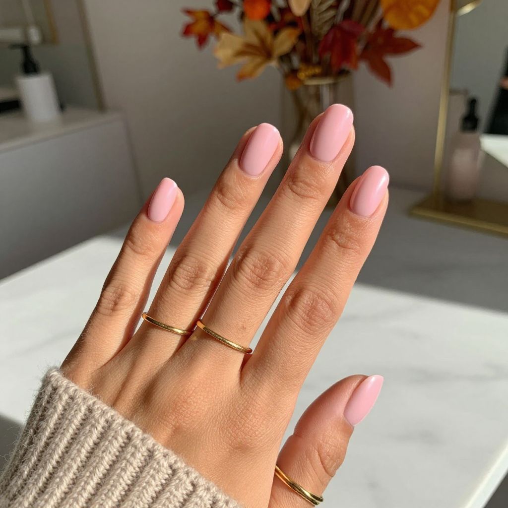 Soft Pink Satin Sheen