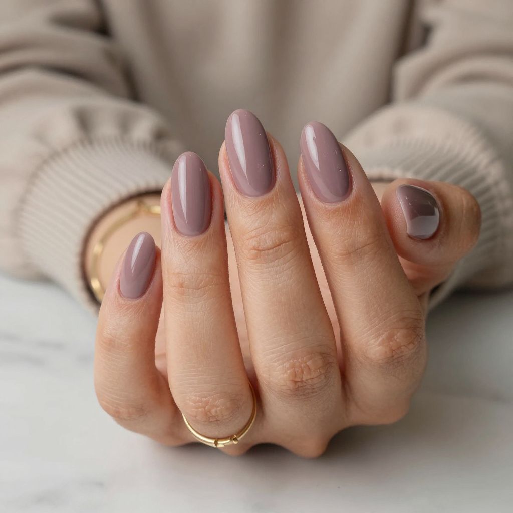 Matte Mauve with Glossy Tips